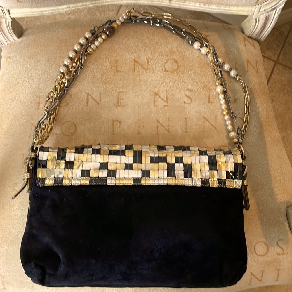 Dolce & Gabbana D&G Embellished Miss Charles Bag With Chain And Pearl - Picture 9 of 9